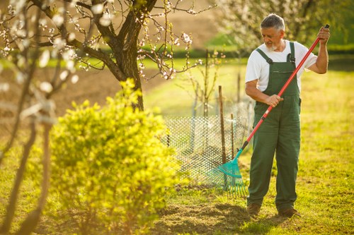 Eco-friendly garden clearance practices being implemented